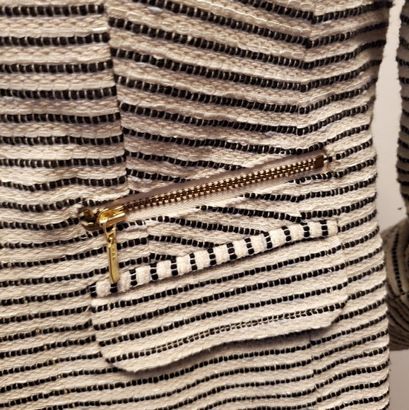 Ann Taylor Loft striped blazer jacket - Picture 2 of 4